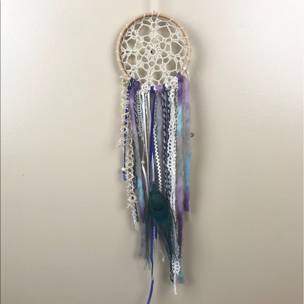 Handmade Crocheted Dream Catcher Boho Home Decor